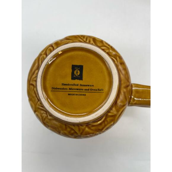 HiEnd Accents Handcrafted Stoneware Coffee Mugs Brown Set of 4 - Picture 3 of 3